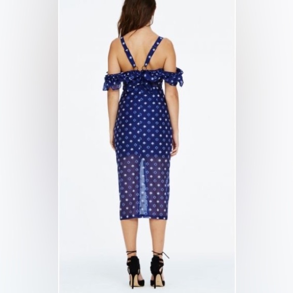 NEW Alice McCall Off Shoulder Ruffle Midi Dress Summer Bohemian Wedding - Picture 3 of 11